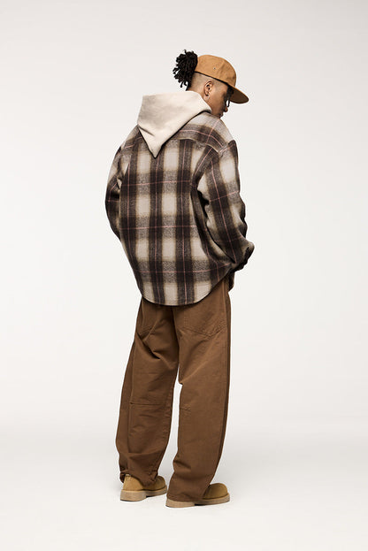 Léon™ | Veste à carreaux oversize style rétro japonais – Surchemise en flanelle